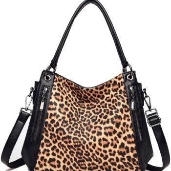 Casual Leopard Print Zebra Shoulder Bag