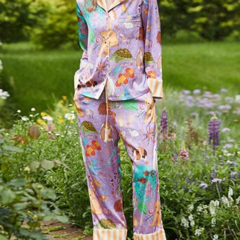 Guinea Pig and Fish Long Pajama Set