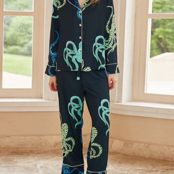 Octopus Print Pajama Set