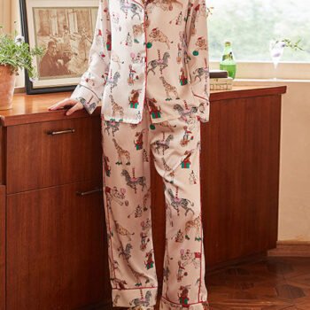 Circus Print Pajama Set
