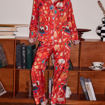 Orange Dessert Pajama Set