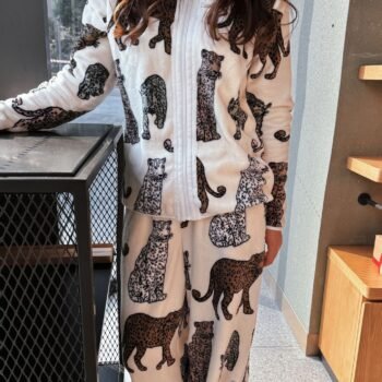 Melard Leopard Print Pajama Set