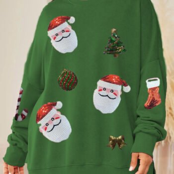 Sequin Animal Loose-Fit Sweatshirt