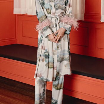 Feathered Landscape Pajamas Three-pack