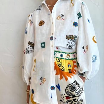 Personalized Graffiti Lantern Sleeve Shirt