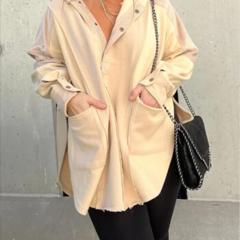 Tong Fashion Loose Casual Splicing Pullover