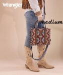Wrangler_Aztec_Print_Whipstitch_Canvas_Mini_Tote_Bag_Coffee