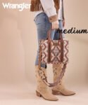 Wrangler_Aztec_Print_Whipstitch_Canvas_Mini_Tote_Bag_Coffee