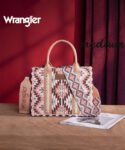 Wrangler_Aztec_Print_Whipstitch_Canvas_Mini_Tote_Bag_Coffee
