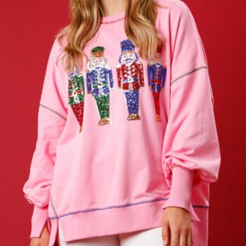 Sequin Nutcracker French Terry Sweatshirt