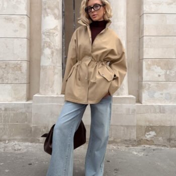 Mid-Length Casual Windbreaker