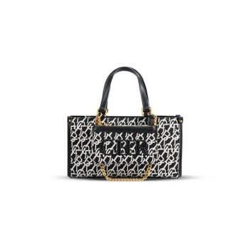 Jacquard Stitch Convertible Commuter Backpack Tote