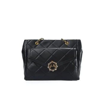 Quilted Chain Crossbody Bag in Chanel-Inspired Style