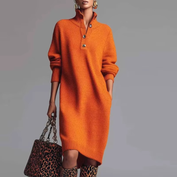KnitFlow Midi Sweater Dress