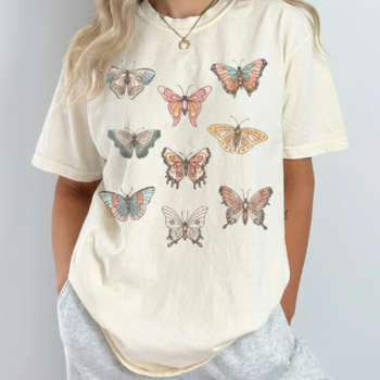 Vintage Butterflies Comfort Tee