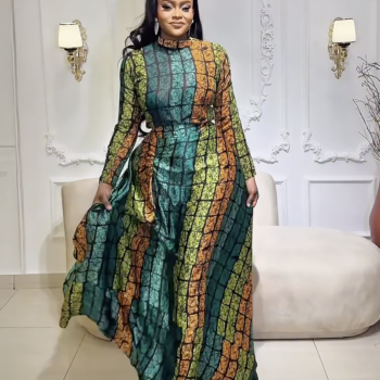 Emerald Kente Royalty Skirt Set