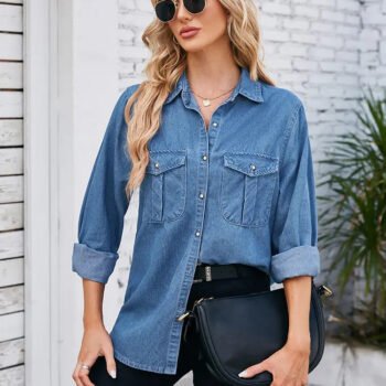 Lightweight Washed Denim Shirt