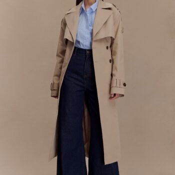 Lois Twill Trench Coat - Camel