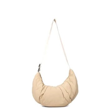 New Lightweight Ruched Hobo Crossbody Bag
