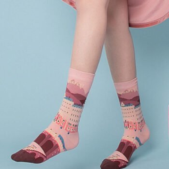 Cartoon Pattern Mid-Calf Socks