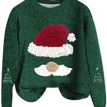 Loose Fit Christmas Knit Sweater