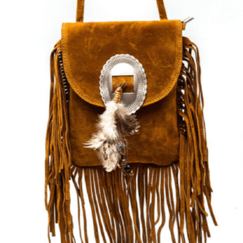 Western Crossbody Bag With Fringe
