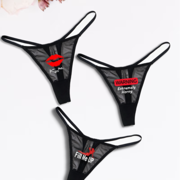 Low Rise T-back Mesh Panties