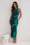 For The Party Mesh Maxi Dress ¨C Tropical Elegance & Seductive Fit