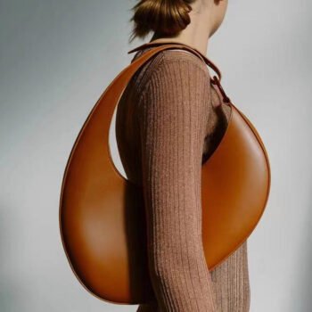 Italian Niche Design Crescent Hobo Shoulder Bag