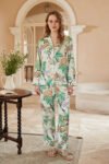 Peony Print Long-Sleeve Loungewear Set