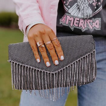 Vip Party Rhinestone Clutch