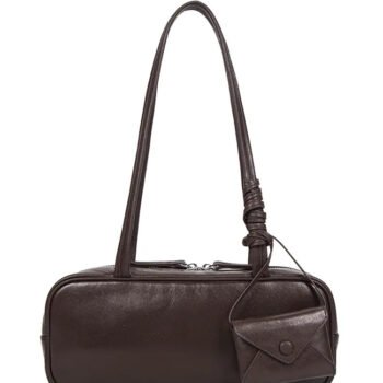 Belair Vegetable-Tanned Leather Baguette Evening Bag