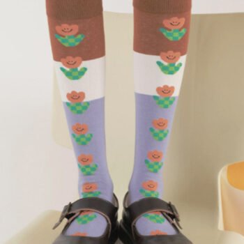 Sweet  Print Knee-High Socks