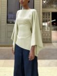 Asymmetrical Butterfly Top in Sage Green