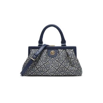 New Blue Luxury Frame Top Crossbody Bag