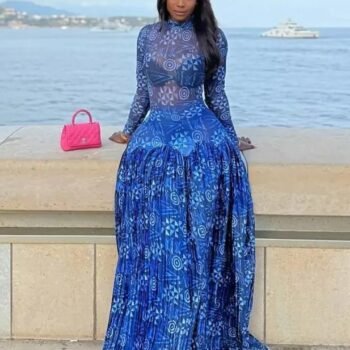 Lily Mesh Maxi Dress