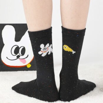 Adorable Cartoon Dog Cotton Socks