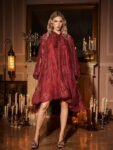 Floral Lace Long-Sleeve Dress (Including inner dress)