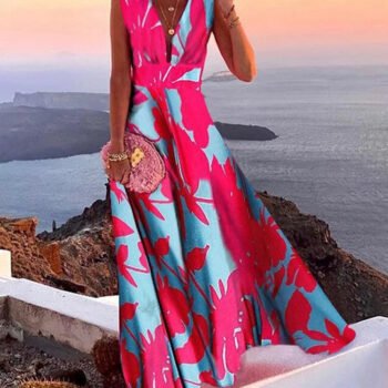 French dress with floral middle waist fragrance