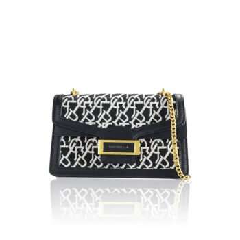Jacquard Stitch Chain Dionysus Crossbody Bag