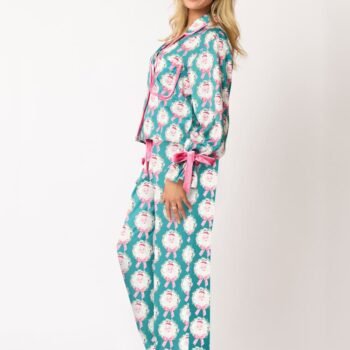 Santa Print Pajama Set