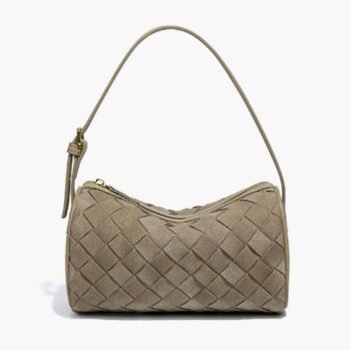 Jessica Woven Suede Bag