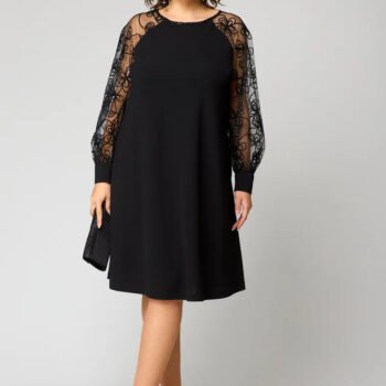 Destiny - Ttendy Lace-Sleeve Dress