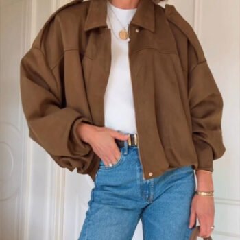 Oversized Batwing Wool Jacket