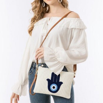 Clutch Bag with Detachable Shoulder Strap