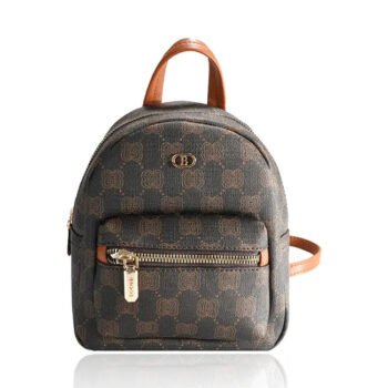 Checkerboard Design Backpack