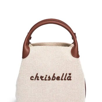 New High-End Letter Canvas Tote with Detachable Strap