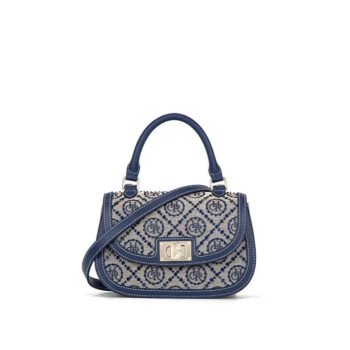 Spring Jacquard Star Top Handle Bag