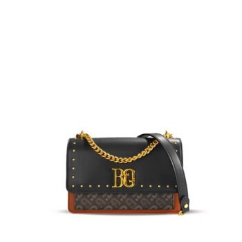 Studded Chain Crossbody Mini Box Bag