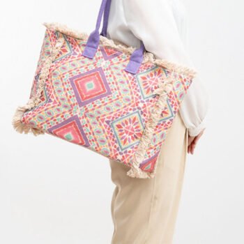 Vintage Printed Canvas Bag